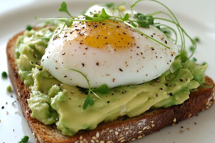 Avocado Toast with Poached Eggs
