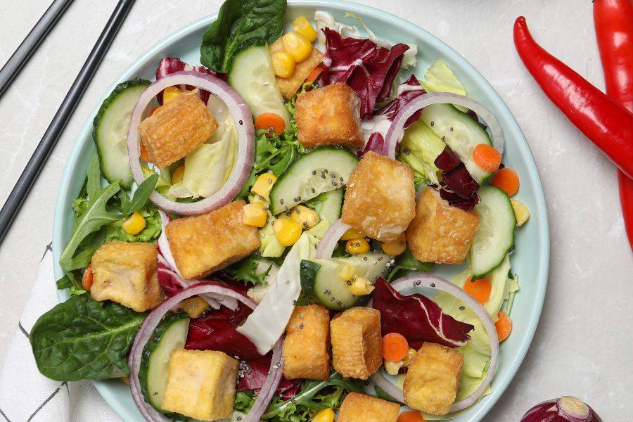 Stir-Fried Veggies with Tofu