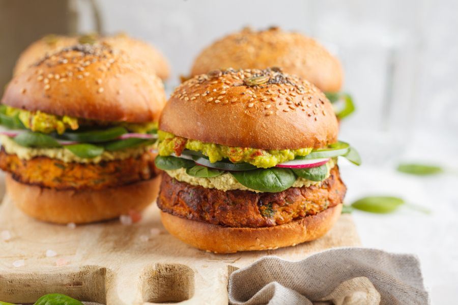 Veggie Burger with Avocado 