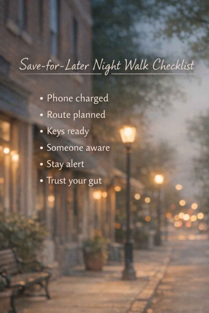 How to Walk Alone at Night