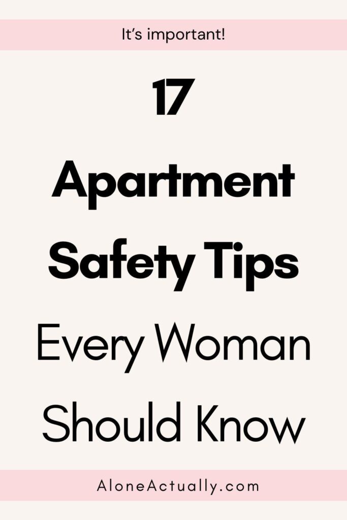 Apartment Safety Tips for Women Pin