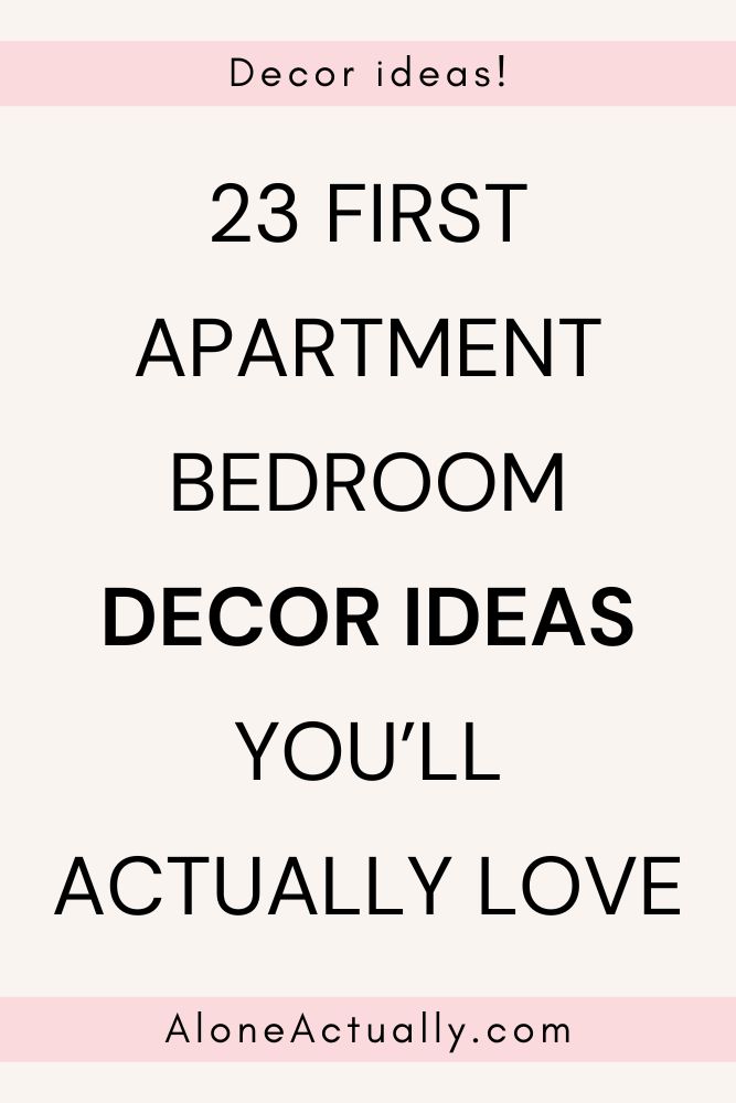 First Apartment Bedroom Decor Ideas Pin