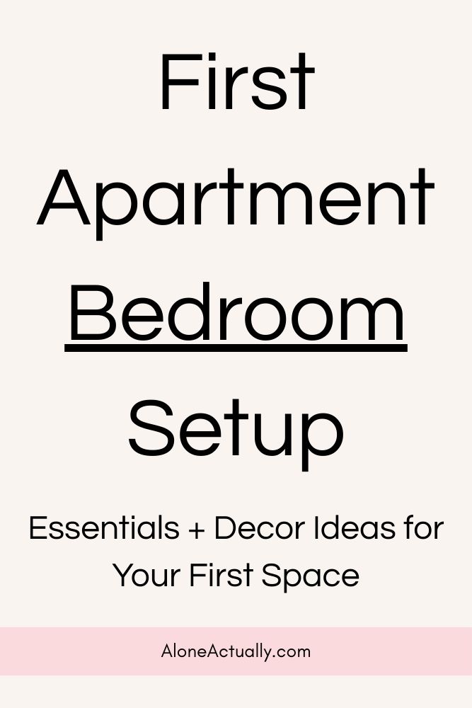 First Apartment Bedroom Setup Pin