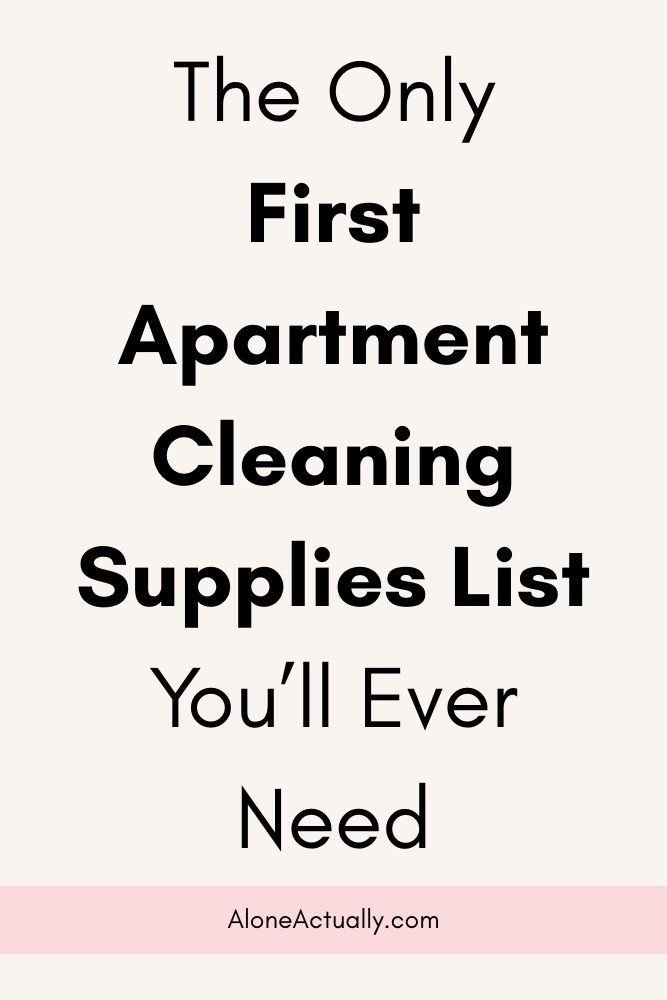 First Apartment Cleaning Supplies List Pin