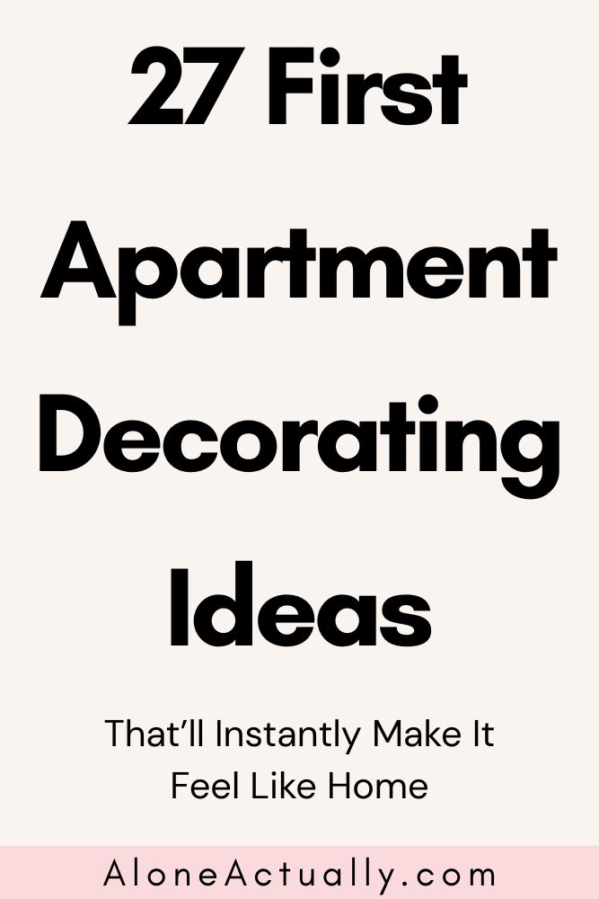 First Apartment Decorating Ideas Pin