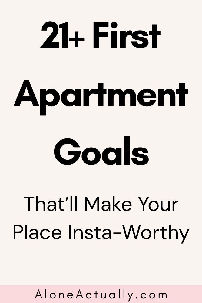 First Apartment Goals Pin