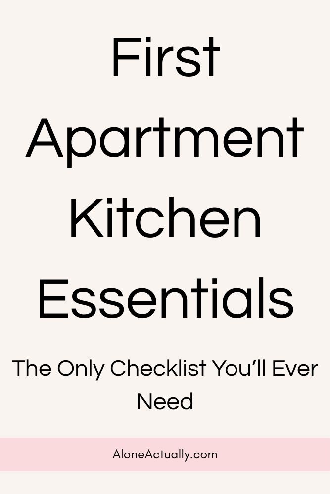 First Apartment Kitchen Essentials Pin