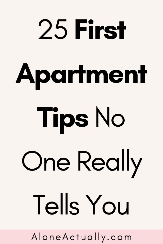 First Apartment Tips Pin