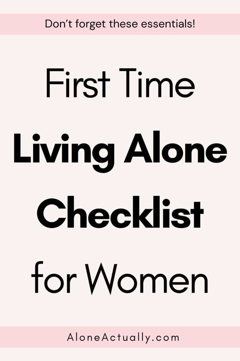 First Time Living Guide Answer Key First Time Living Alone Checklist for Women (What You Actually Need)