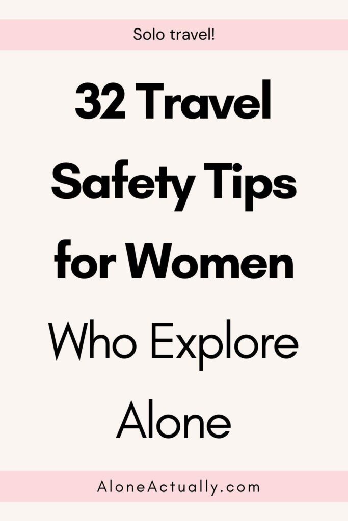 Travel Safety Tips for Women Pin
