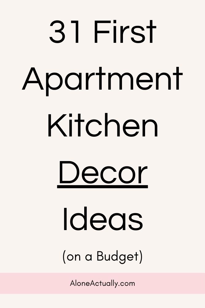 First Apartment Kitchen Decor Ideas Pin
