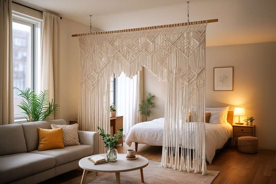 Studio Apartment Divider Ideas 10
