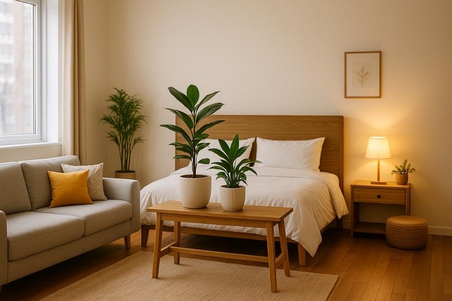 Studio Apartment Divider Ideas 15
