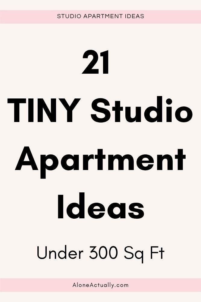 Tiny Studio Apartment Ideas Pin